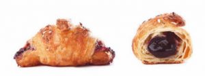 mini croissant vegan al mirtillo per pronto forno dolcelinea